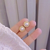 Alloy Imitation Pearl Stud Earrings for Women WG29476-52-1