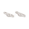 Rack Plating Brass Pave Clear Cubic Zirconia Connector Charms LS-KK-G433-04P-2