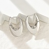 Brass Hoop Earrings for Women EJEW-U041-04P-1