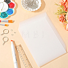DIY Rectangle Plastic Heat Shrink Sheets Keychain Making Kits DIY-WH20010-13-4
