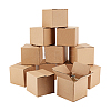 Square Kraft Paper Necklace Earring Storage Gift Boxes CON-WH0095-91-7