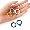 10Pcs Spray Painted Alloy Spring Gate Rings FIND-YW0001-63-4