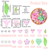 DIY Leaf Flower Findings Kits DIY-PA0001-64D-2