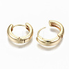 Brass Huggie Hoop Earrings LS-X-KK-S356-151G-NF-2