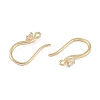 Brass Micro Pave Cubic Zirconia Earring Hooks KK-U008-09G-2