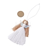 Polyester & Glass Angel Pendant Decorations HJEW-JM04648-01-2