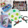 12Pcs 2 Colors Food Grade Eco-Friendly Silicone Beads SIL-CA0001-65-6