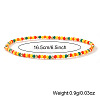 Summer Theme Glass Seed Bead & Brass Beads Stretch Bracelets MU3980-1-2