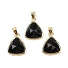 Natural Obsidian Pendants G-O176L-16G-1
