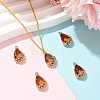Transparent Glass Pendants GLAA-FZ0001-02H-5