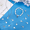 120Pcs Alloy Glue On Flat Pad Pendant Bails FIND-SP0001-88P-4