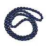 Dyed Imitation Tiger Eye Glass Beads Strands GLAA-H040-02A-2