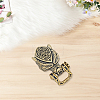 1Pc Tibetan Style Wolf Shaped Brass Shackle Clasps FIND-CY0002-14A-7