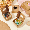 Square Hollow Out Heart Kraft Paper Storage Gift Boxes CON-WH0095-66A-5