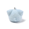 Flocky Resin Pendants FIND-A061-01E-3