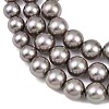 Electroplated Glass Pearl Graduated Beads Strands BSHE-C011-03E-4