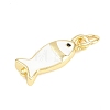 Brass Enamel Pendants KK-F938-20G-01-2