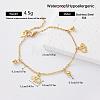Summer 304 Stainless Steel Charm Anklets with Tiny Ball for Women GN4160-3-1
