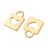 303 Stainless Steel Pendants STAS-E528-01G-2