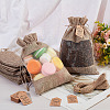 25Pcs Burlap Packing Pouches Drawstring Bag DIY-CP0007-77-4