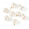 10Pcs Natural Baroque Pearl Keshi Pearl Pendants PALLOY-TA00377-3