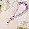 1Pc Silicone & Wood Pendant Decorations HJEW-BM0001-61C-4