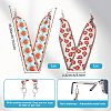 2Sets 2 Colors Polyester Ribbon Eyeglasses Chains AJEW-SP0006-03-2