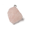 Raw Rough Natural Rose Quartz Pendants G-A028-01D-3