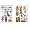 2 Sheets Halloween DIY Diamond Painting Sticker Kits DIAM-PW0010-06C-2