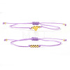 2Pcs 2 Styles Bohemian Brass Beads Braided Bead Bracelets BT1454-10-1