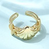 Brass Cuff Rings for Women RJEW-H262-06D-G-1