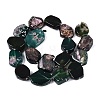 Dyed Natural Agate Beads Strands G-Q606-23E-03-2