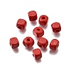 Spray Painted Wooden Beads WOOD-P021-01A-24-1