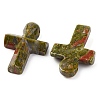 Natural Unakite Pendants G-B122-02E-2