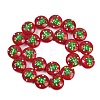 Christmas Handmade Lampwork Enamel Beads LAMP-C020-03G-1