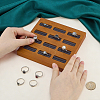 Wood & PE Ring Organizer Display Trays ODIS-WH0025-345-3
