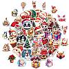 50Pcs Christmas Animal Paper Stickers PW-WG4EDBF-01-5