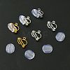 12Pcs 3 Colors Brass Clip-on Earring Findings KK-FS0001-28-2