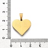 201 Stainless Steel Clay Pendants STAS-R166-02B-G-3