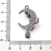 Gothic Alloy Resin Pendants PALLOY-V002-04B-02-3