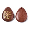 Synthetic Goldstone Pendants G-T122-72J-3