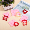 Olycraft European Style Decorative Pattern Anaglyph Picture Frame Food Grade Fondant Silicone Molds DIY-OC0001-79-7