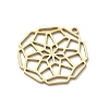 Hollow 201 Stainless Steel Pendants STAS-B136-11G-2