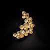 Flower Alloy Brooch for Backpack Clothes PW-WG99185-01-1