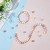 120Pcs 6 Colors Food Grade Eco-Friendly Silicone Beads SIL-HY0001-15-3