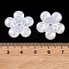 Plating Opaque Acrylic Imitation Shell Bead Cap OACR-P039-03D-3