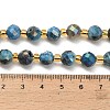 Electroplated Natural Druzy Geode Crystal Beads Strands G-F833-P01-8mm-05-5