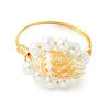 Natural Sea Shell Finger Rings RJEW-JR01058-5