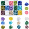  300g 15 Colors 11/0 Two Cut Glass Seed Beads SEED-NB0001-28-1