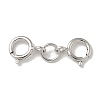 S925 Sterling Silver Double Spring Ring Clasps STER-R003-07P-1